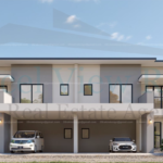 Double Storey Semi-Detached House at Mentiri Exterior